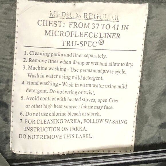 ACU GEN II ECWCS Fleece, Army Microfleece Liner, Full Zip, Medium Regular, Issue - Picture 3 of 8